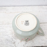 tea cup digoin decoration flowers and butterflies golden border