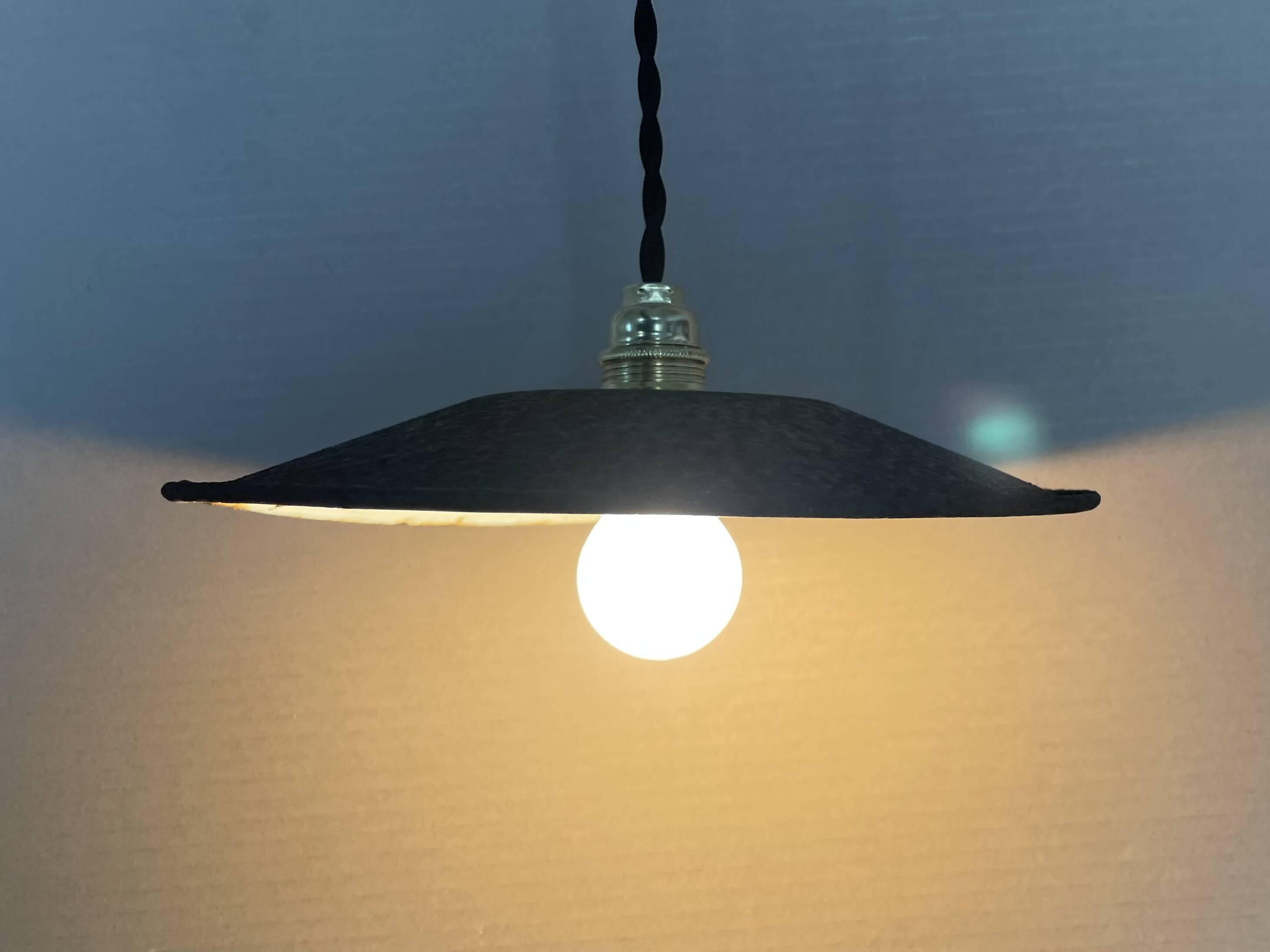 Old industrial pendant light