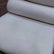 White leather swivel comma armchair by roche bobois - 80s