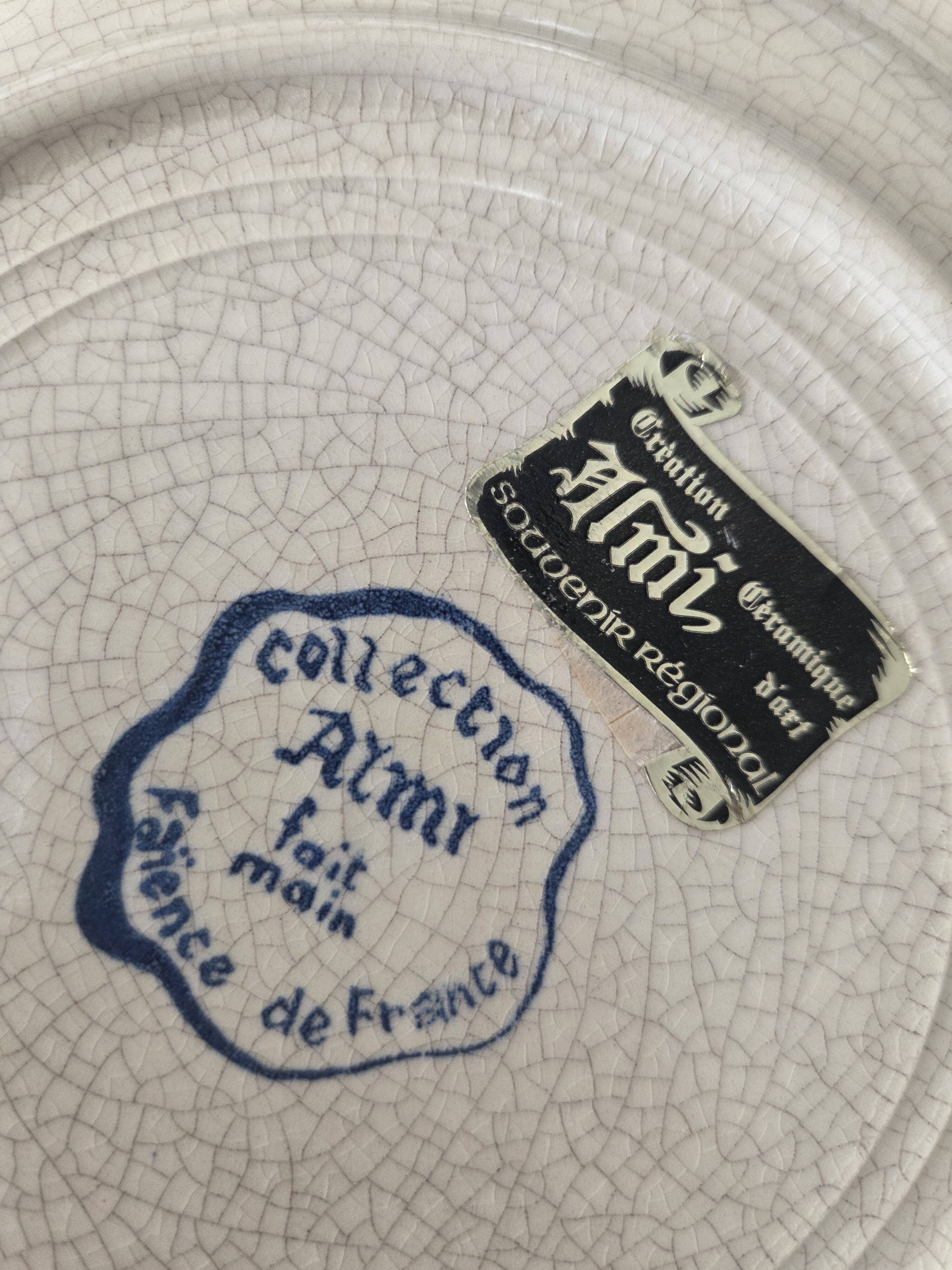 Almi handmade faience plate