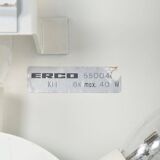 Mirror by Erco Leuchten with plastic edge and lighting, 1970s