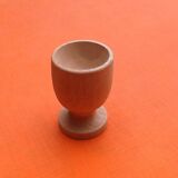 Two shells on foot shower turned wood raw finish