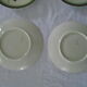 6 plates Badonviller décor leaves of holly faience fine old