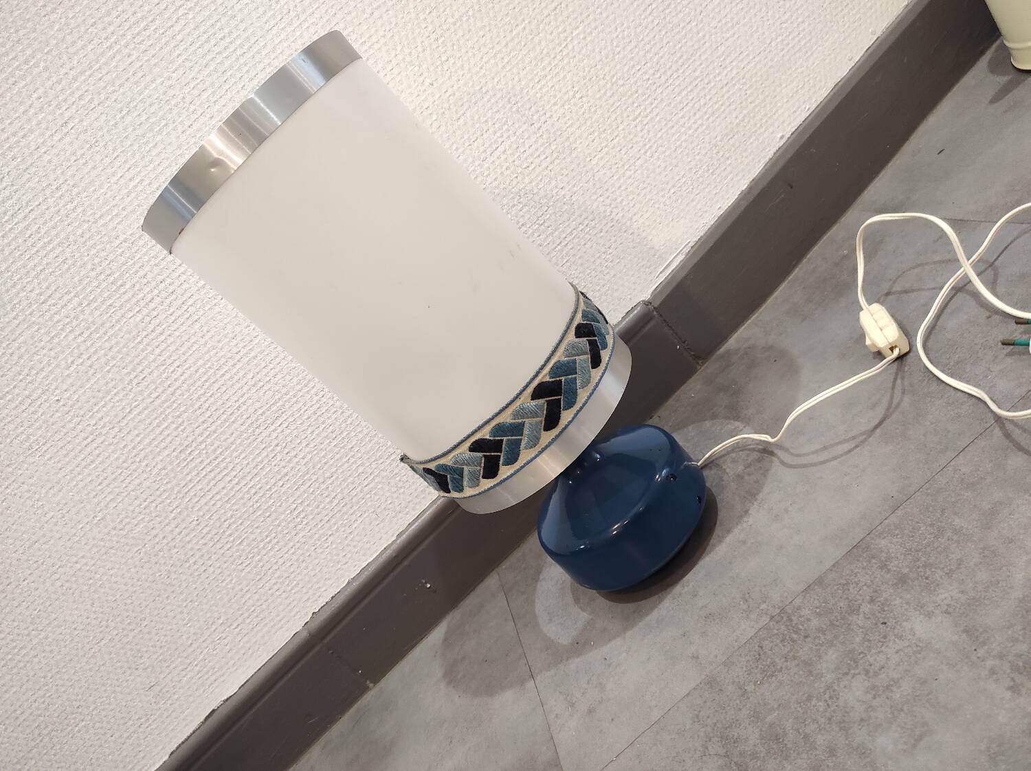 Lampe vintage poterie