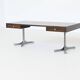 Trau Arredamenti Metallici S.P.A. large desk in rosewood Italy 1960