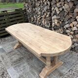Solid oak monastery table