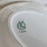 Vintage oval earthenware serving dish - Nappe model - Moulin des Loups