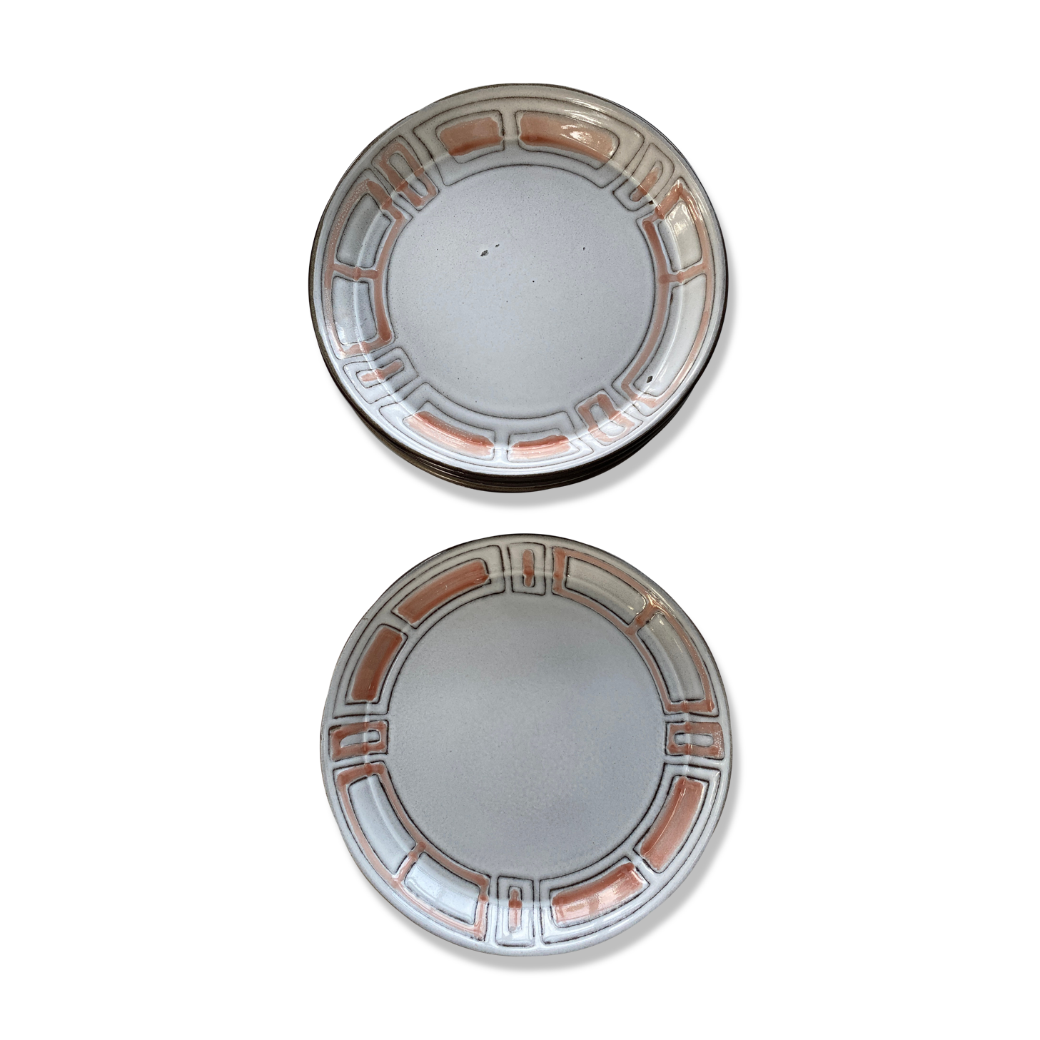 5 dessert plates Niderviller mahia model