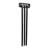 Vintage 3-spoke black towel racks