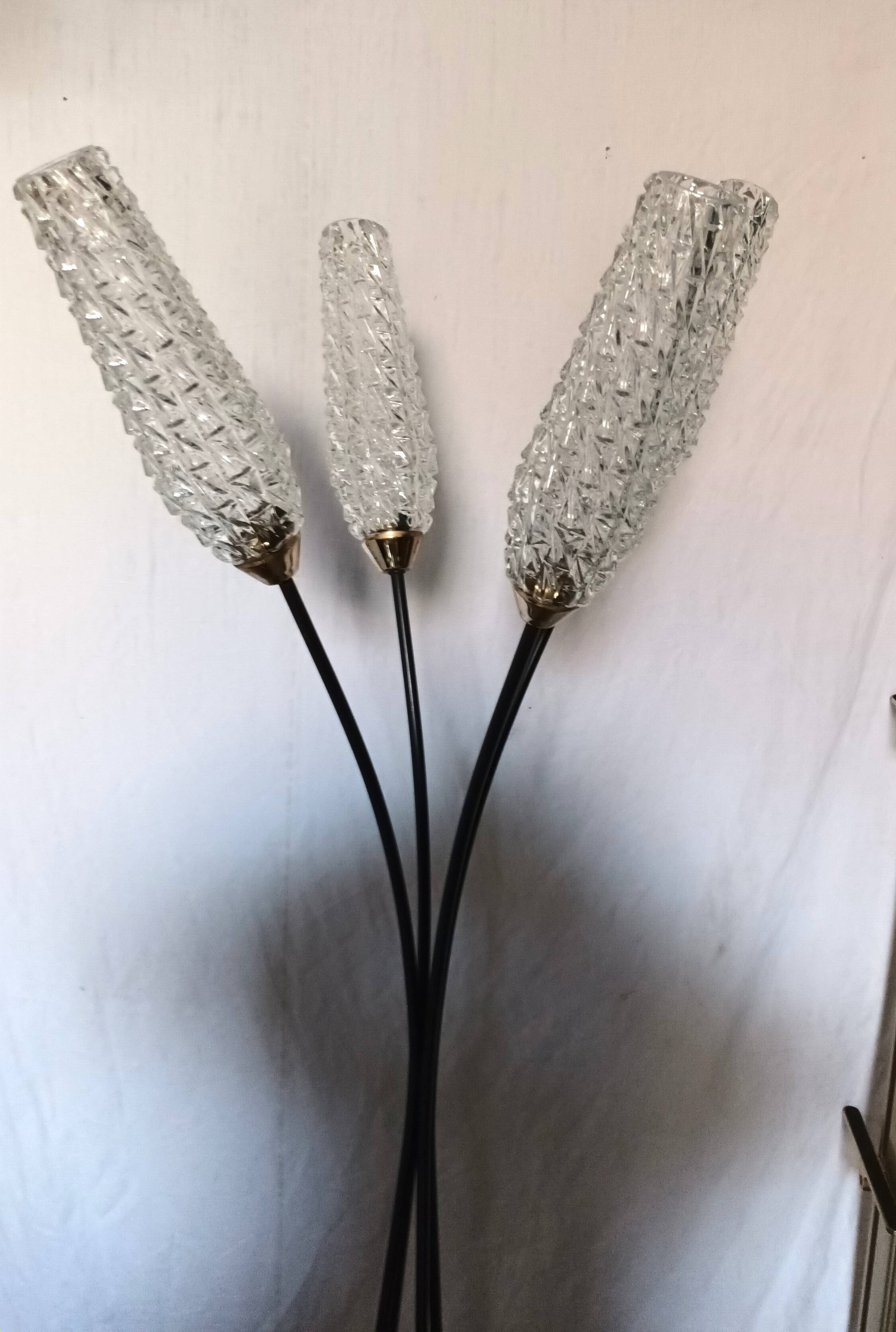 Four-light floor lamp from the Lunel house, 1950s.