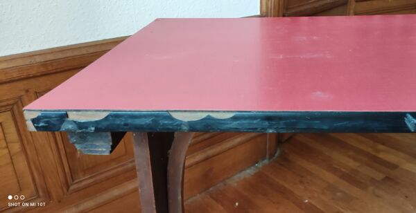 Ancienne table de bistrot lahure nantes