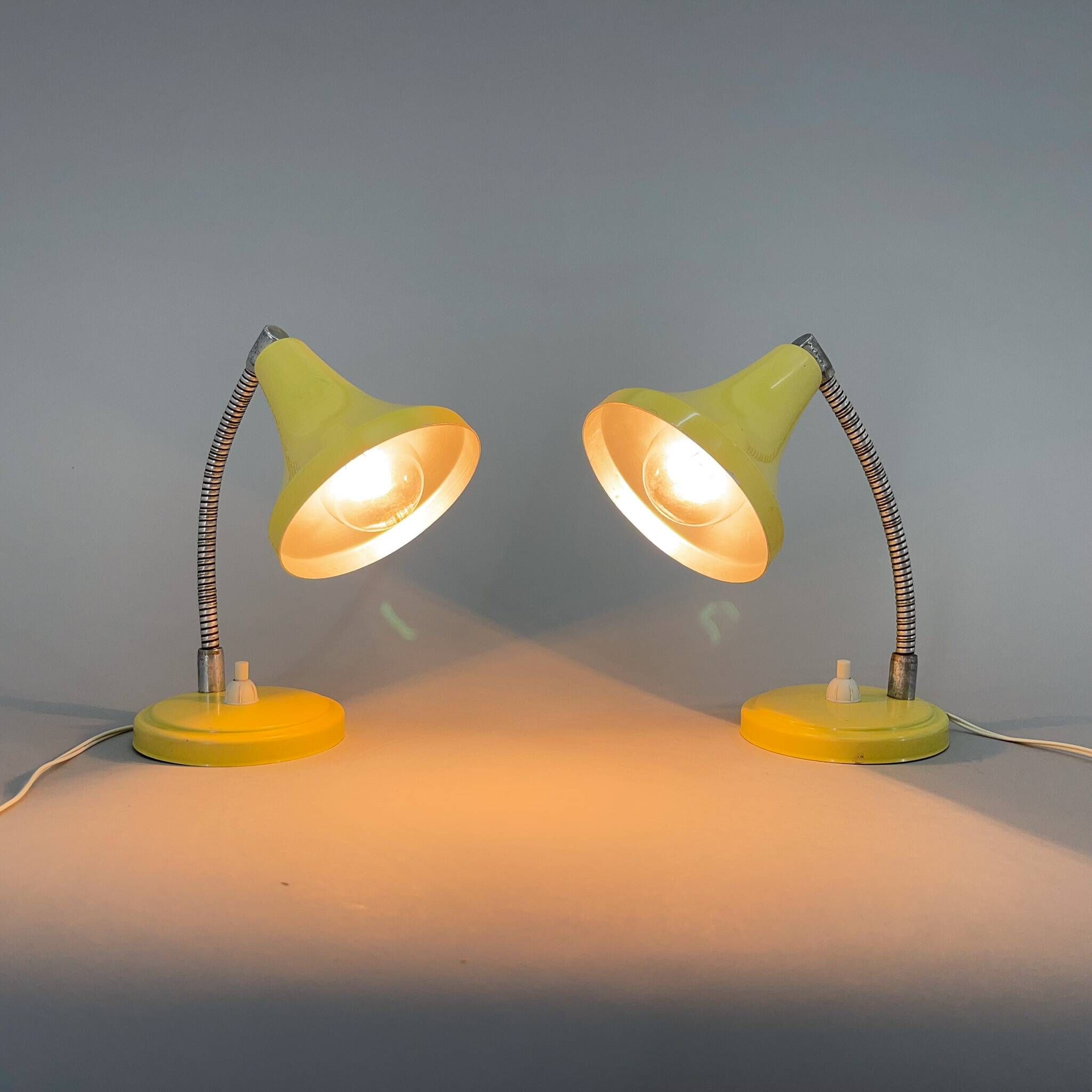Paire de lampes de table italiennes du milieu du siècle