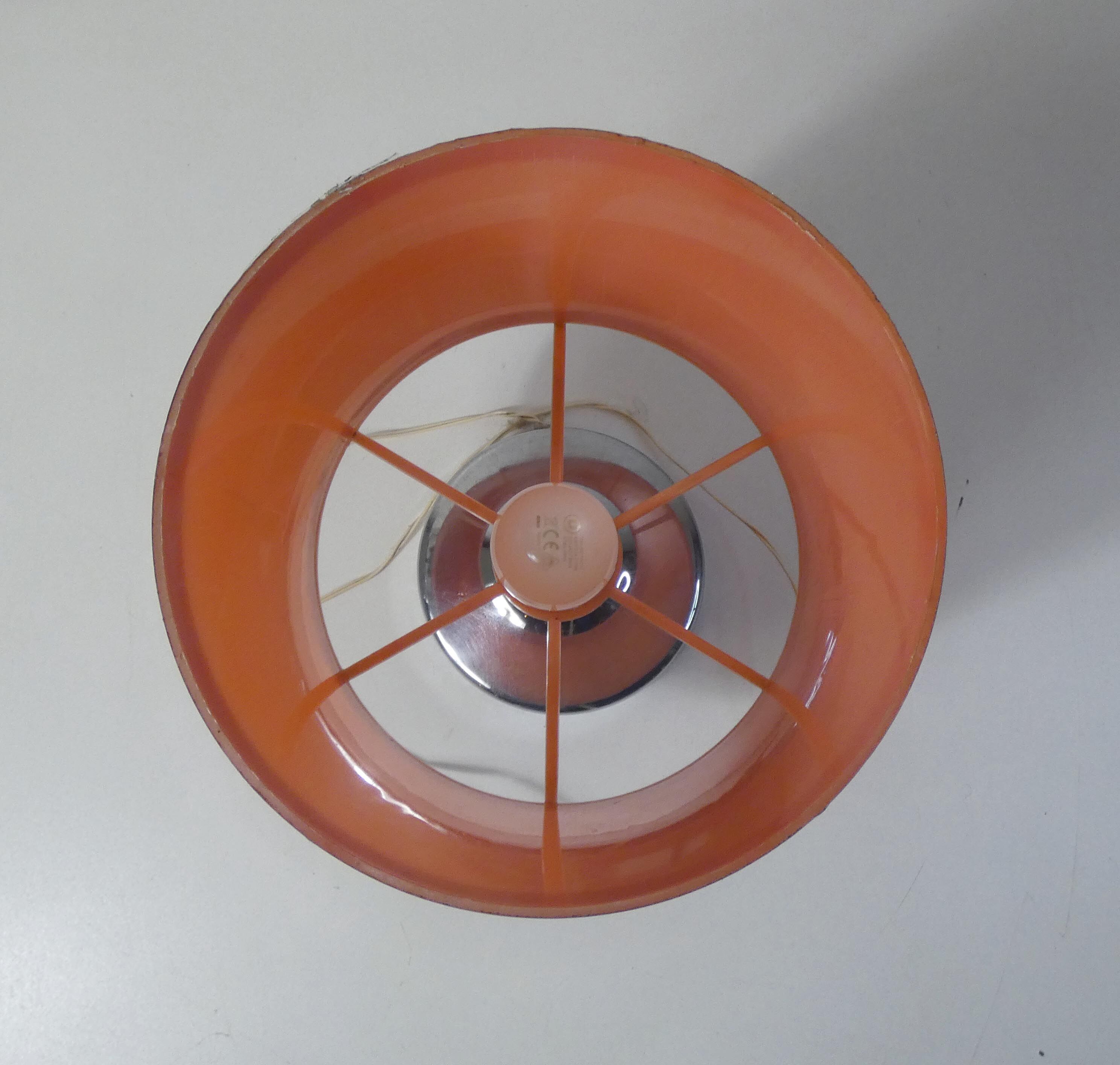 Vintage pink and silver lamp