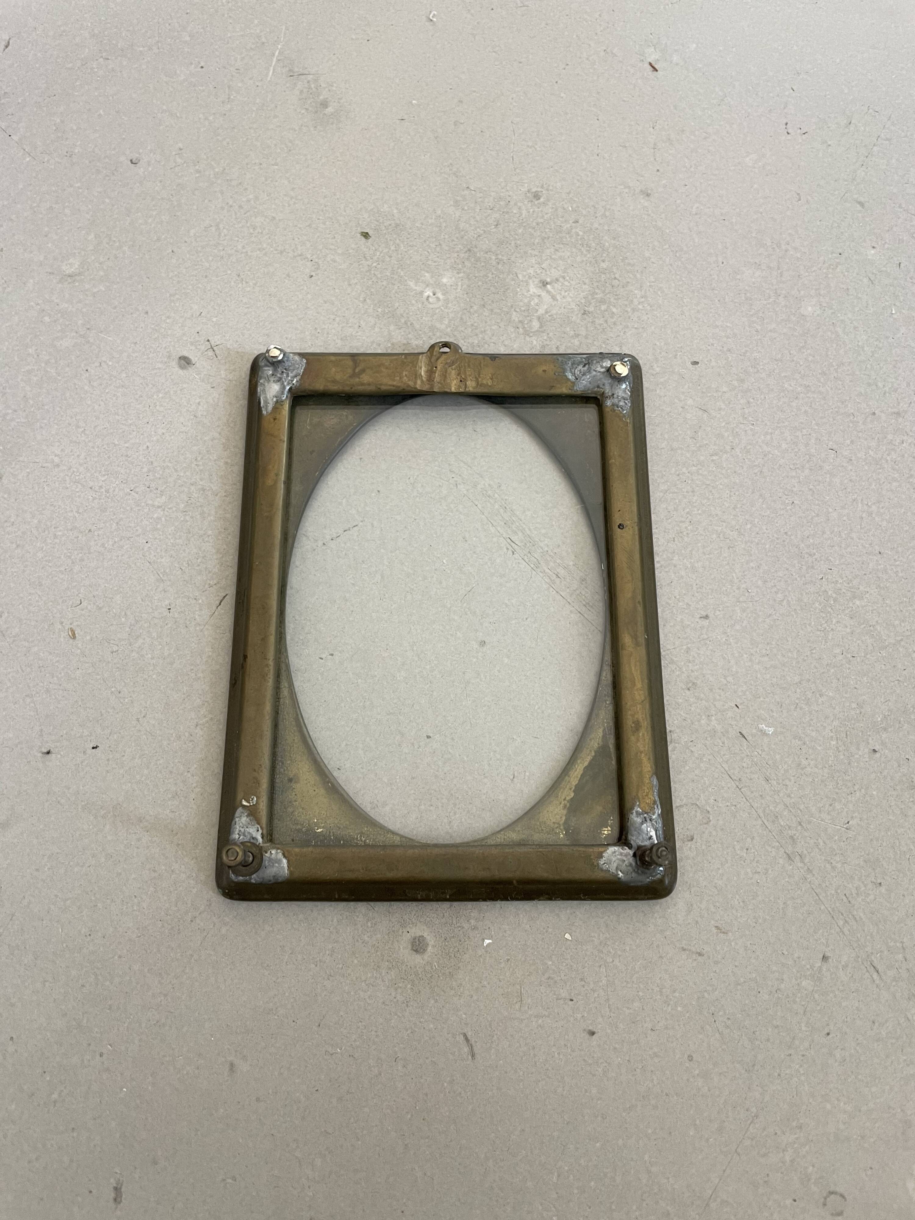Antique brass frame