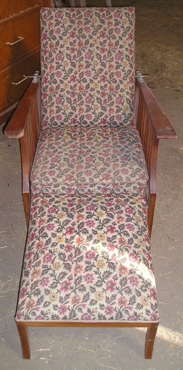 Fauteuil Morris à dossier inclinable art deco