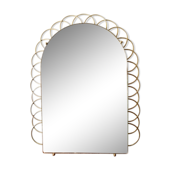vintage mirror in brass  - 59x46cm