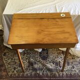Vintage children's desk with inkwell