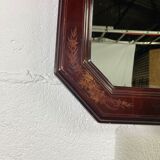 Octagonal mirror floral pattern