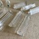 12 glass knife holders.