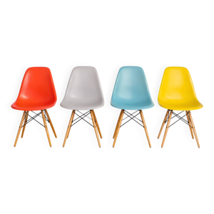 4 chaises DSW charles - ray
