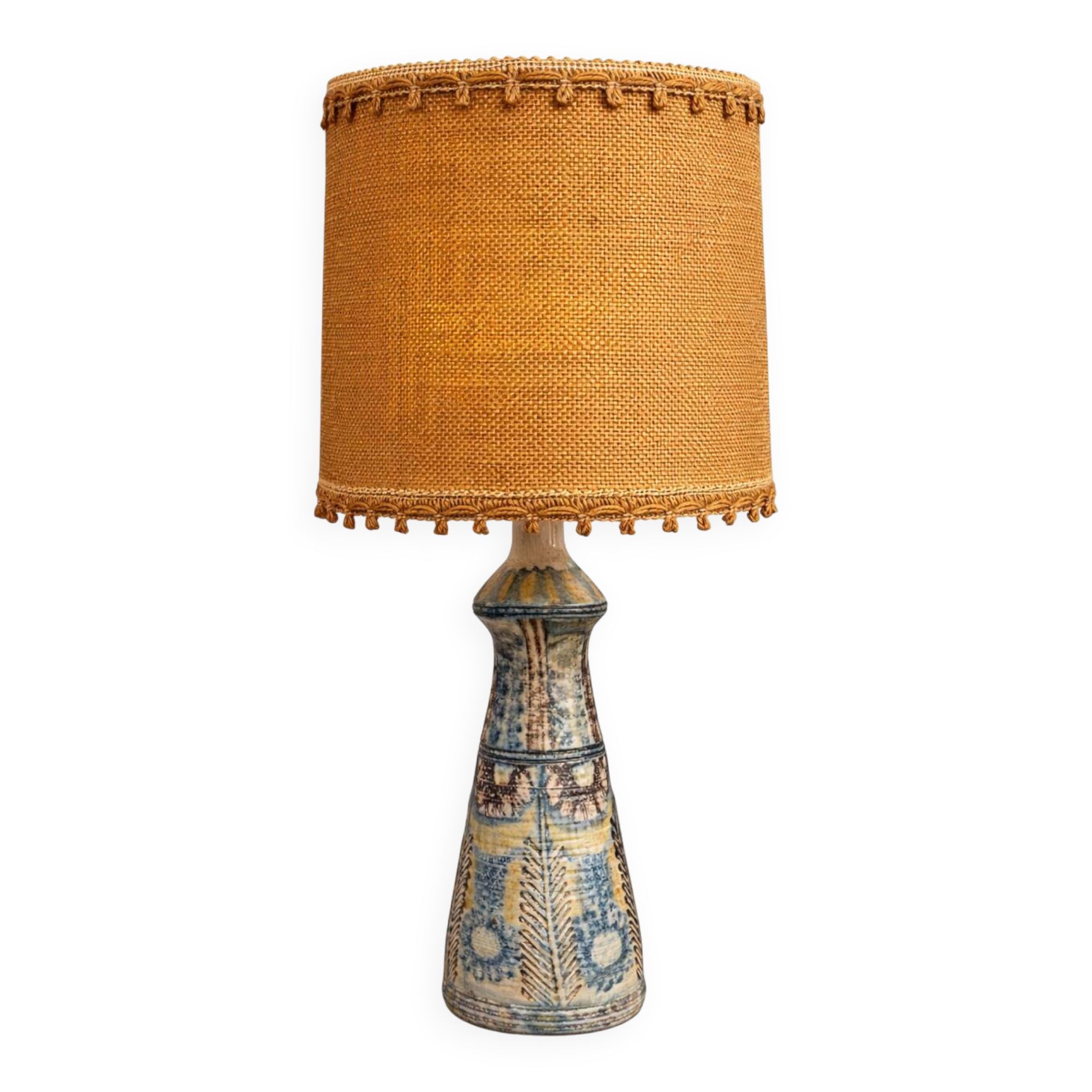 Magnificent vintage lamp signed by Jean-Claude Courjault.