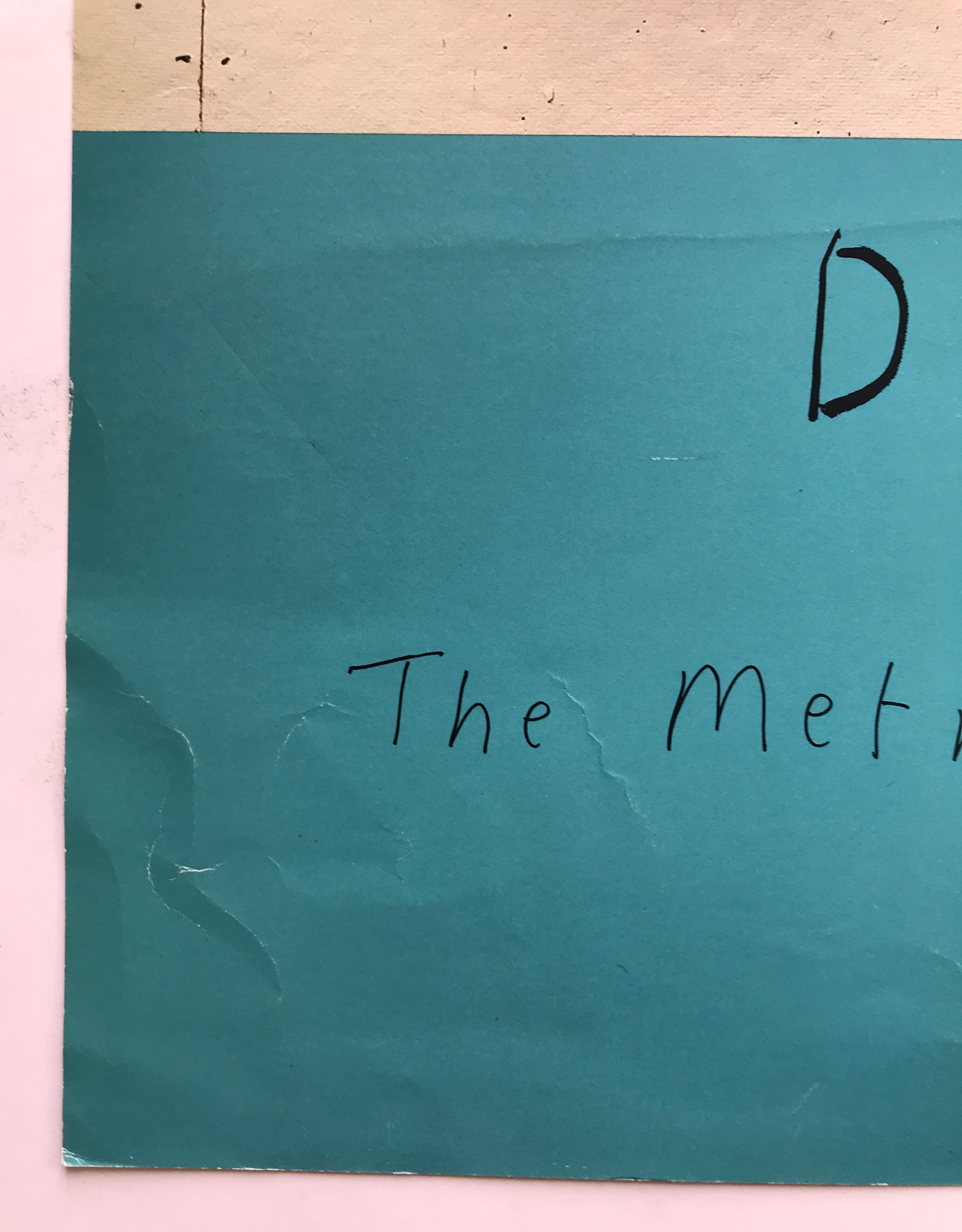 Exhibition poster by David HOCKNEY, The Metropolitan Museum of Art, 1988