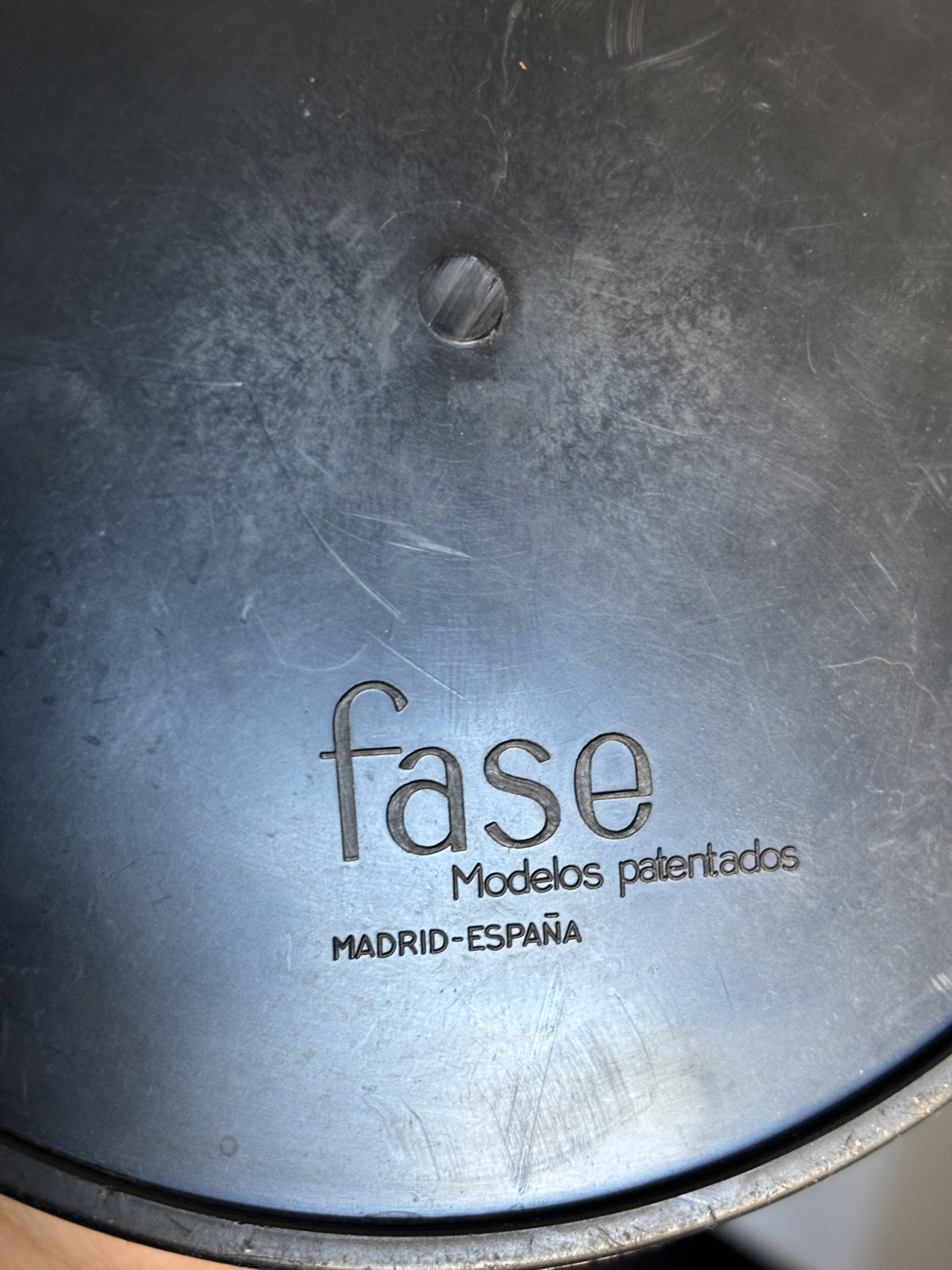 1960s vintage desk lamp Fase Faro Madrid orange - 52 cm