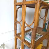 Vintage rattan shelf
