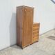 Asymmetrical storage unit Dresser wardrobe with vintage mirror 1950