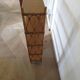 Wooden and rattan bookcase, 1970s-1980s