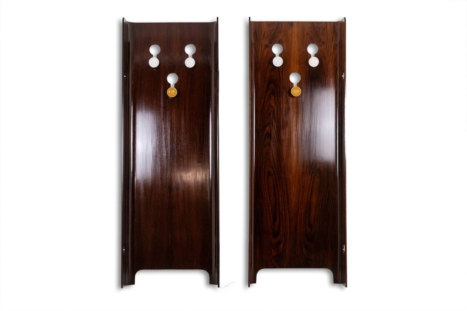 Carlo di Carli. Rosewood veneer coat rack. 1960s.