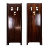 Carlo di Carli. Rosewood veneer coat rack. 1960s.