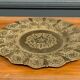 Oriental tea tray in copper or brass richly decorated 20th century
