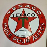 Texaco enamelled plate