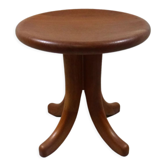 Tabouret en teck massif Dyrlund 1970-80's