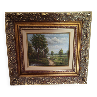 Old signed painting