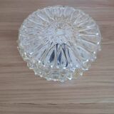 70s amber glass ceiling light
