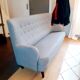 3-seater heather grey sofa