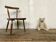 Brutalist primitive style wooden chair