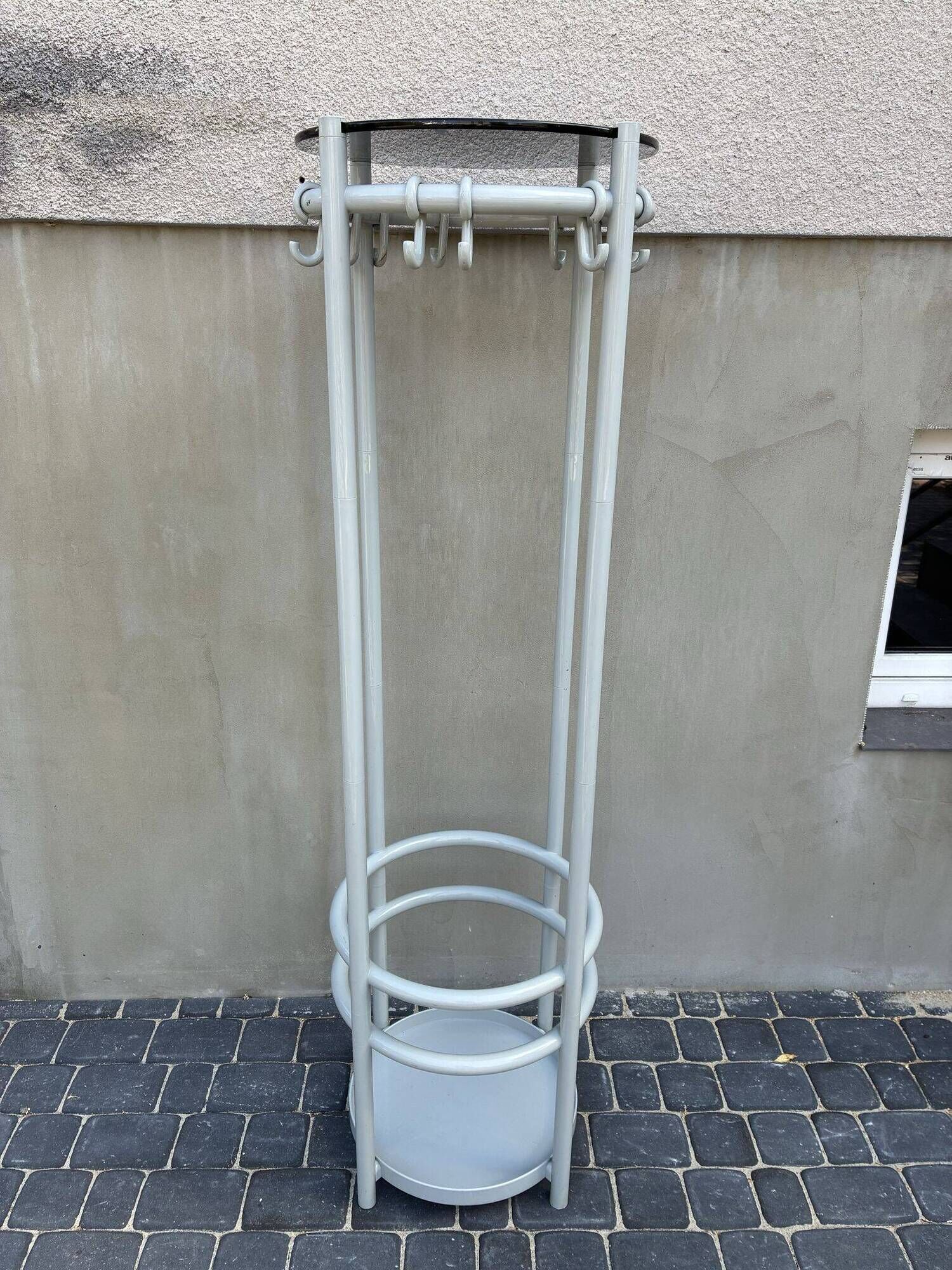 Joe Colombo design coat stand with umbrella holder, space age