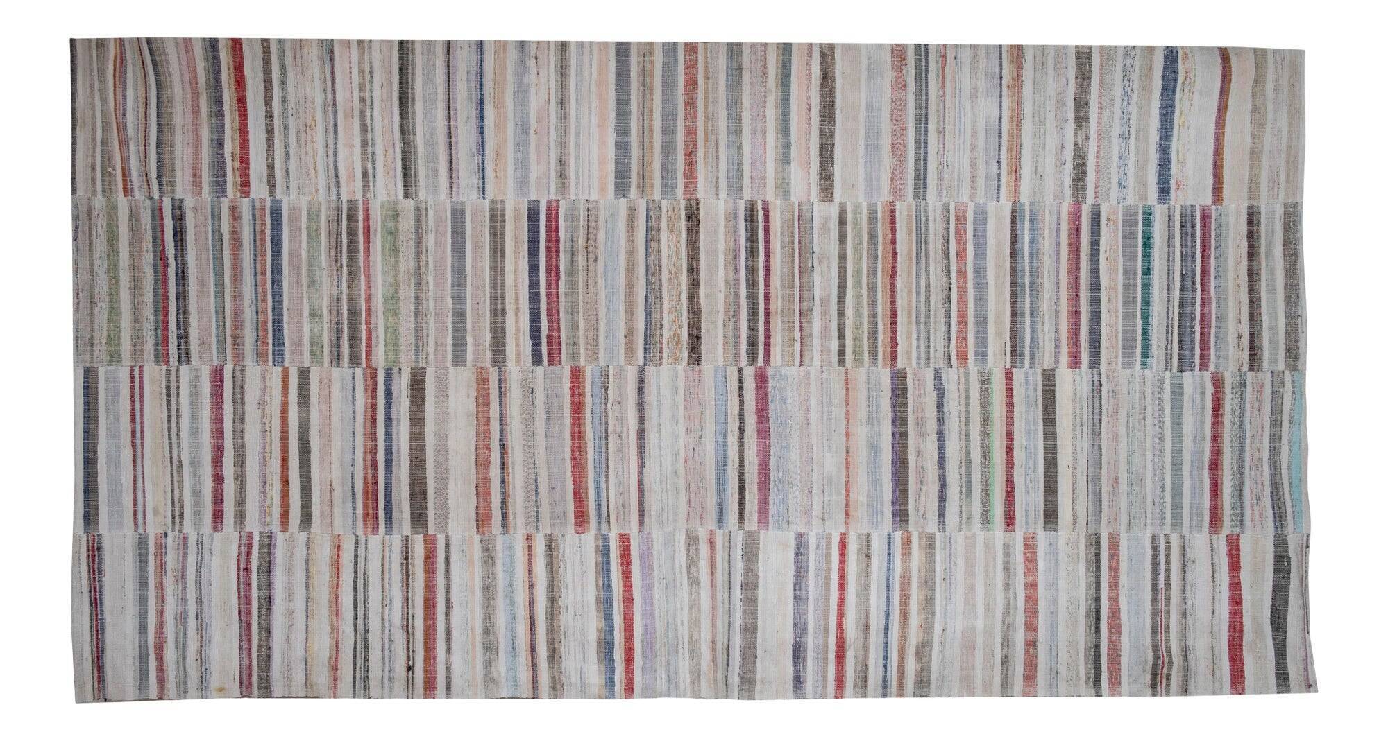 Vintage handmade Turkish rug 220x420 cm