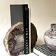 Slowdesign bookend in polished agate crystal & quartz