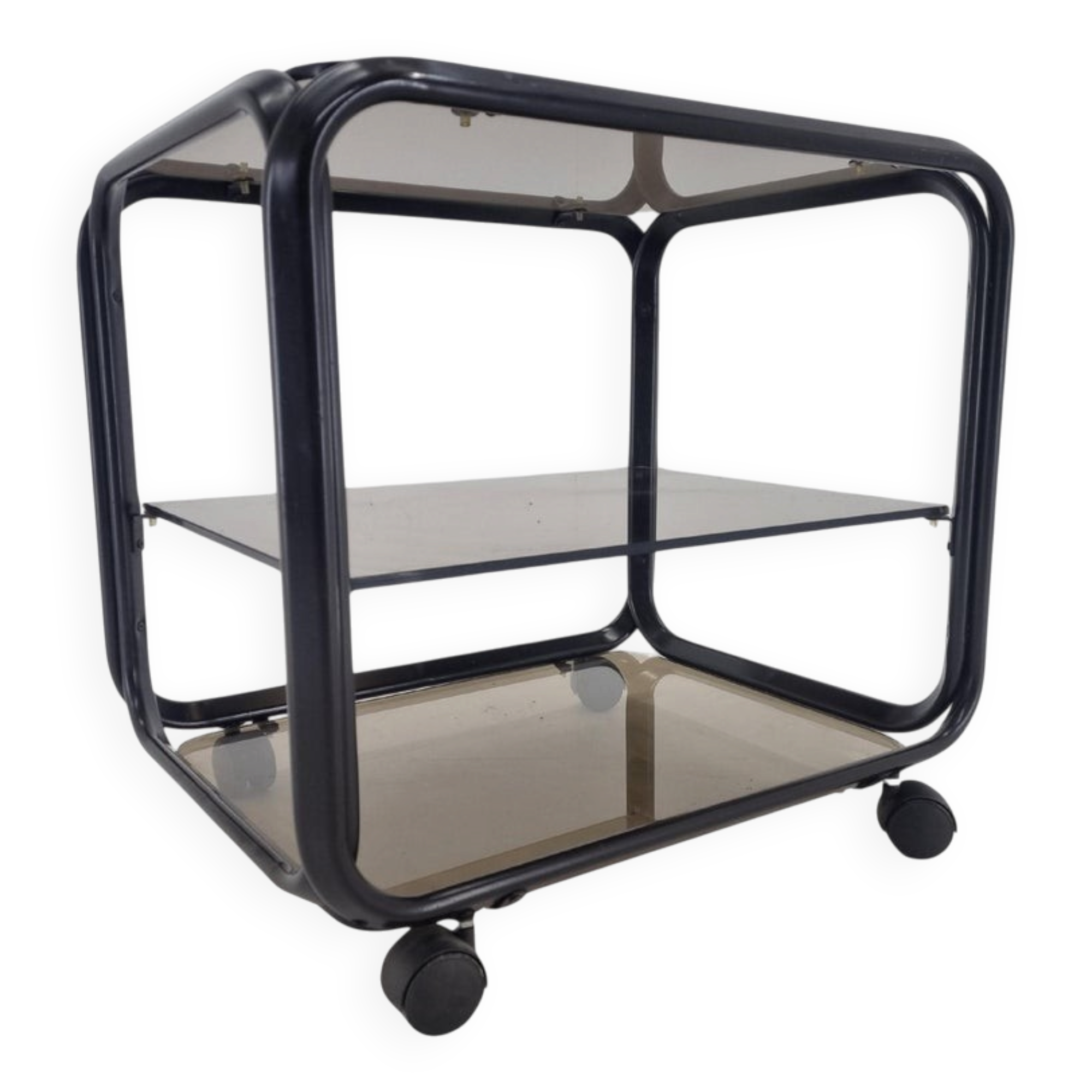 Table basse chariot des années 1970, Italie.