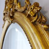 Miroir Ancien  Napoléon d'époque à la feuille d'or