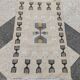 Handwoven kilim rug in natural wool