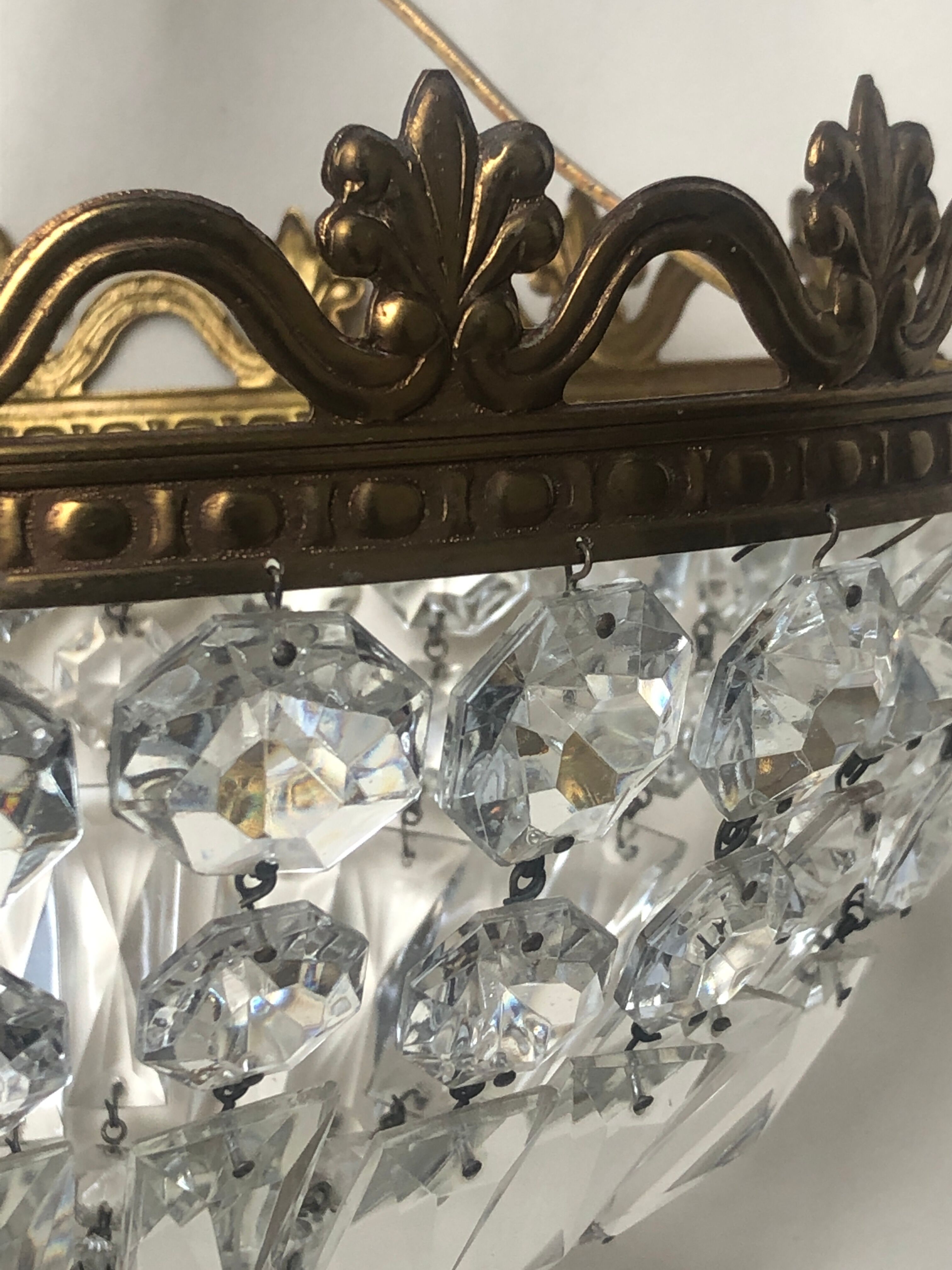 Crystal tassel chandelier