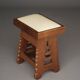 Oak Stool in the manner of architect CJ Blaauw, Amsterdam School /Art Deco