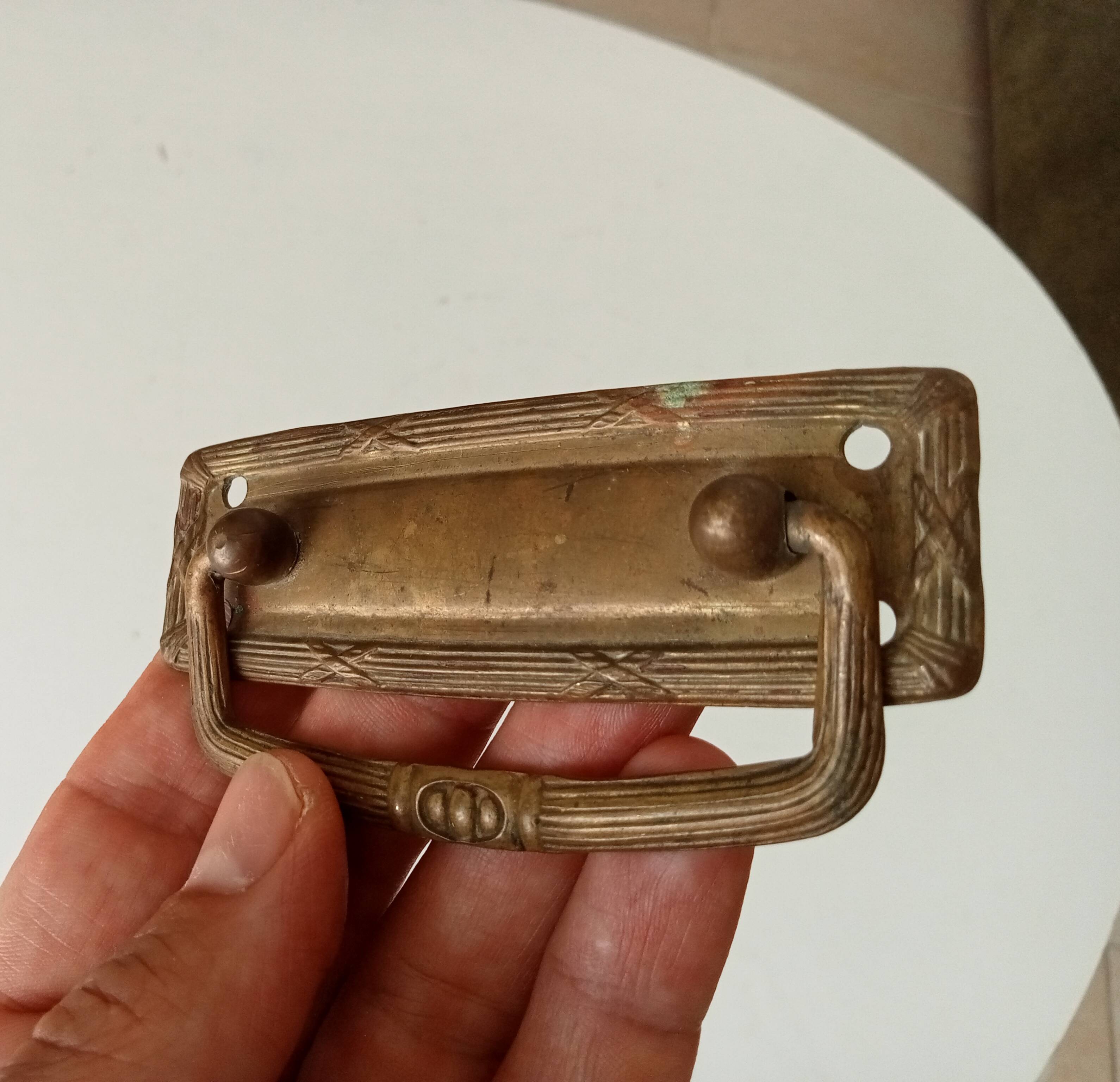 Old art deco furniture handle