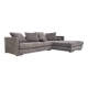 Canapé d'angle KOPENHAGA gris, design scandinave