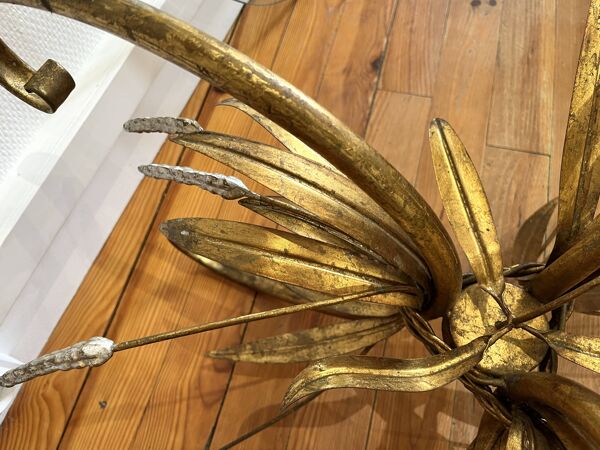 Table basse gerbes de blé Coco Chanel années 60